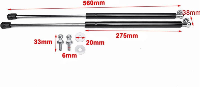 Wivplex Hood Shock Lift Strut Bars for Skoda Octavia - Image 2