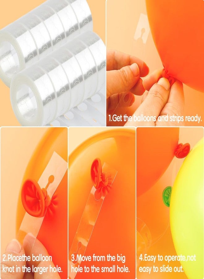 BOEIAC Balloon Arch Kit, 20 Rolls Balloon Arch Strip Kit for Garland, 164 Ft Balloon Tape Strip Double Hole, 1000 Dots Glue Point Tape for Birthday Valentines Wedding Graduations Party Decorations - Image 4