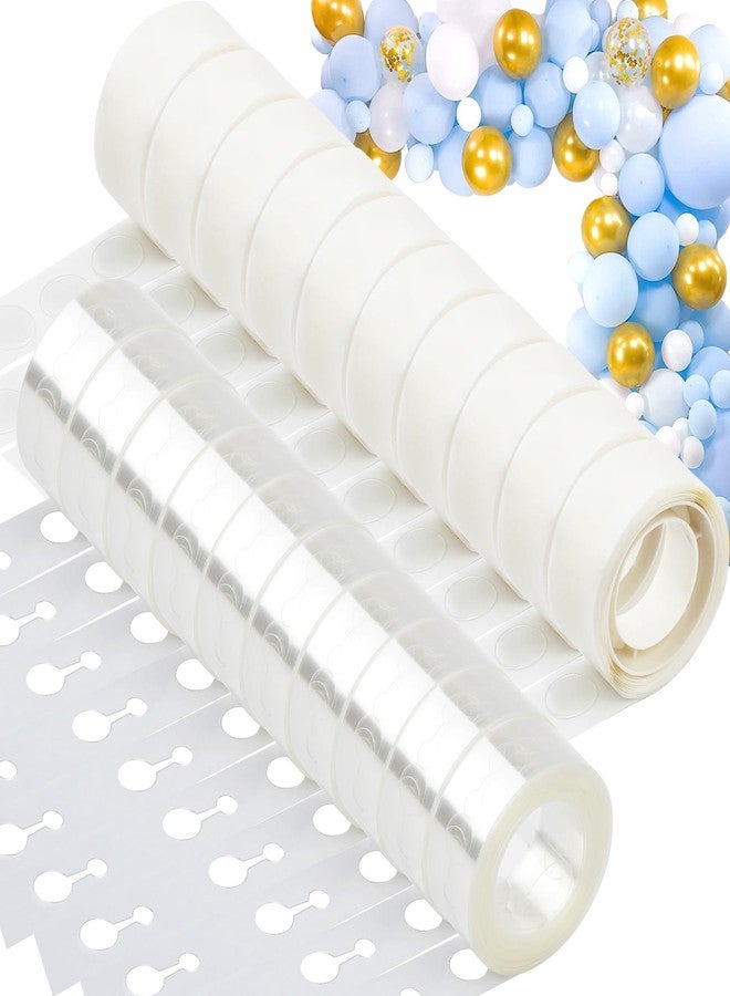 BOEIAC Balloon Arch Kit, 20 Rolls Balloon Arch Strip Kit for Garland, 164 Ft Balloon Tape Strip Double Hole, 1000 Dots Glue Point Tape for Birthday Valentines Wedding Graduations Party Decorations - Image 1