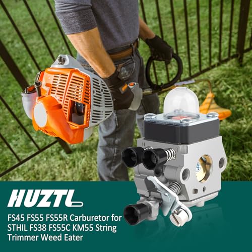 HUZTL FS45 FS38 Carburetor for STIHL FS55 FS55R FS46 KM55 HL45 FS45L FS45C FS46C FS55C FS55RC String Trimmer Weed Eater Parts C1Q-S97 - Image 3