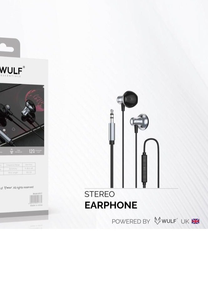 وولف إسينشيالز سماعات أذن سلكية فاخرة WULF W177 مقاس 3.5 مم - صوت نقي وعميق - Image 2