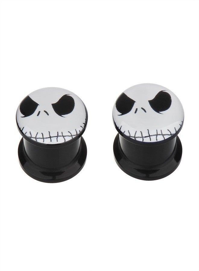 IPINK-Evil Jack Skellington - The Nightmare Before Christmas Ear Plugs - Acrylic Screw-On - New - 6 Sizes - New *Pair* (Pair of 0 Gauge (8mm)) - Image 4