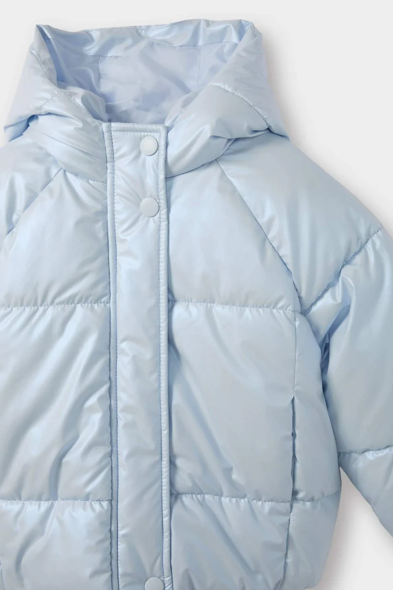 ديفاكتو Baby Girl Hooded Puffer Jacket