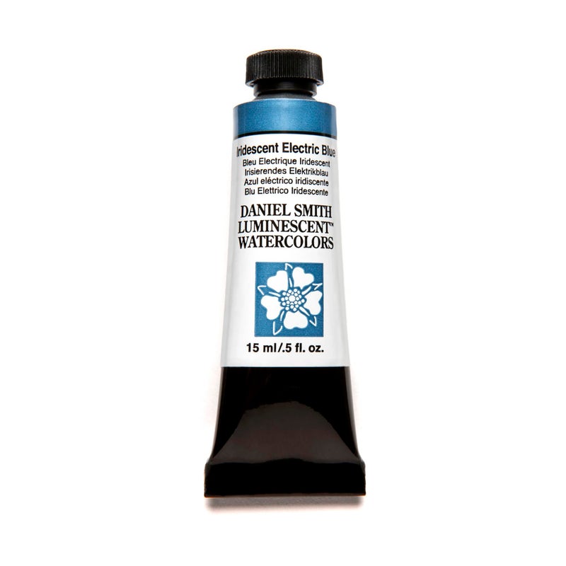 Daniel Smith Extra Fine Watercolor 15ml Paint Tube, Iridescent, Electric Blue (284640027), 0.5 Fl Oz (Pack of 1) - Image 1
