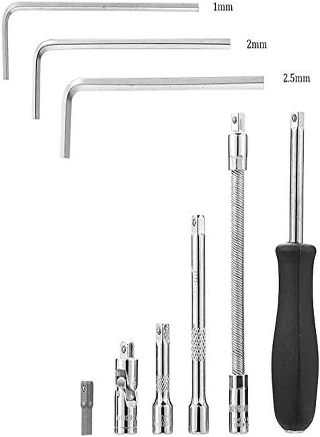 Overa 46 in 1 Multi-Purpose Stainless Steel Tool Kit Set | Screwdriver & Socket Set | Precision Socket Set for Maintenance and Repair - Image 2