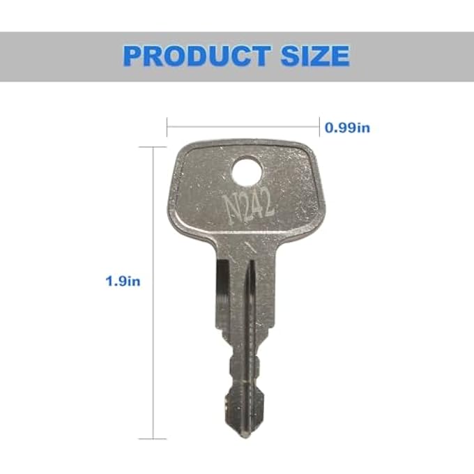 rayihni N242 Car Rack Replacement Key (2 Pcs) Fits for Thule Compatible Roof Racks, Cargo Box, Carriers, Crossbars - Image 3