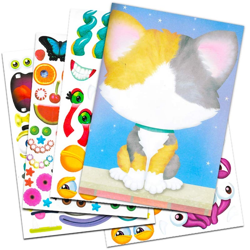 Bendon Make a Face Sticker Books for Kids Toddlers - Set of 3 Books with Over 24 Faces and 450+ Stickers (Sticker Face Activity Set) - Image 2