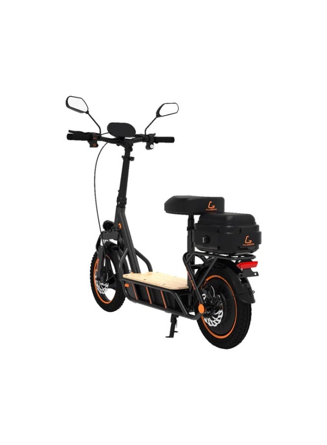 Kugoo C1 Pro+ Electric Scooter with 500W Motor, Seat, Basket, and Luggage Space - Image 5