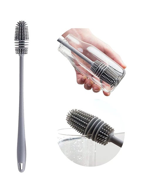 Homegem Silicone Bottle Brush, Bottle Cleaning Brush With Long Handle Water Bottles Cleaner, Cleaner Brush For Hydro Flask, Glassware, Perfect For Smaller Diameter Bottle Openings