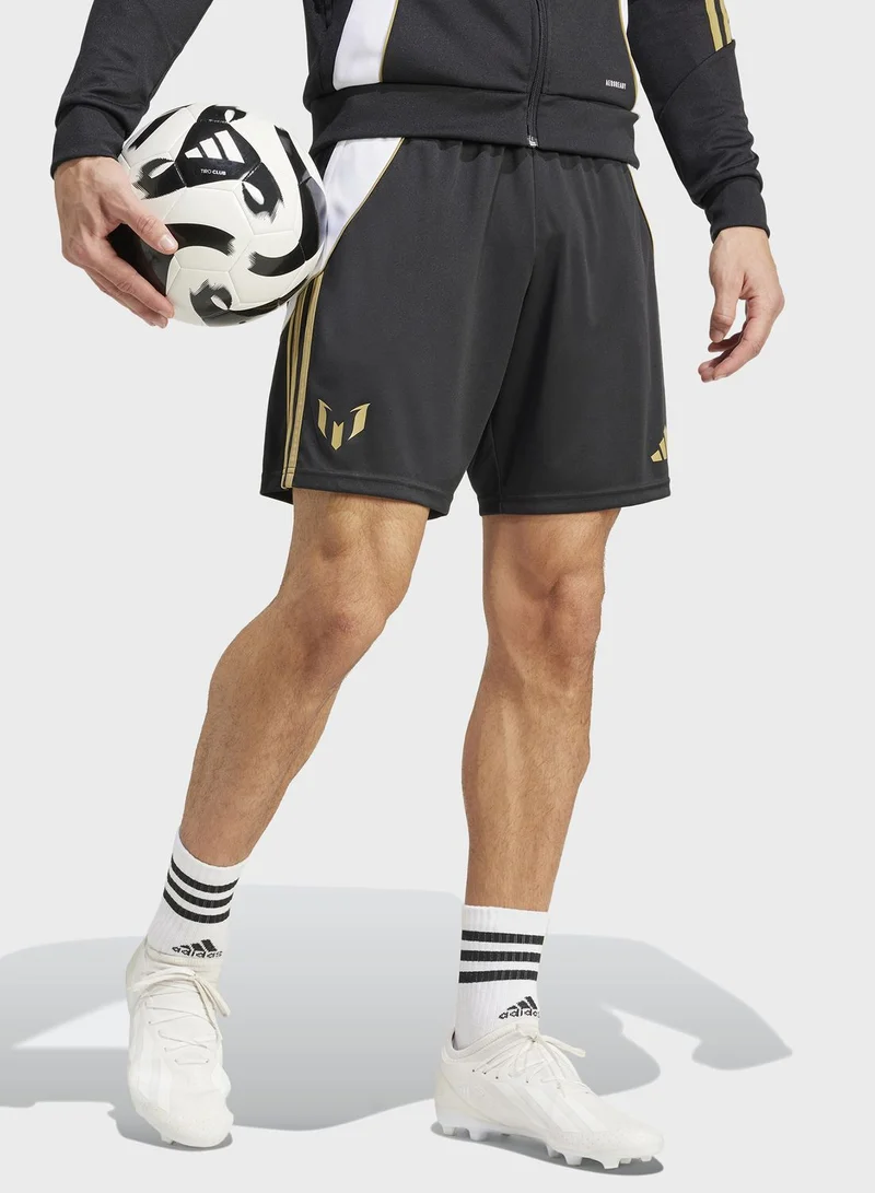 adidas شورت ميسي مزين بشعار الماركة
