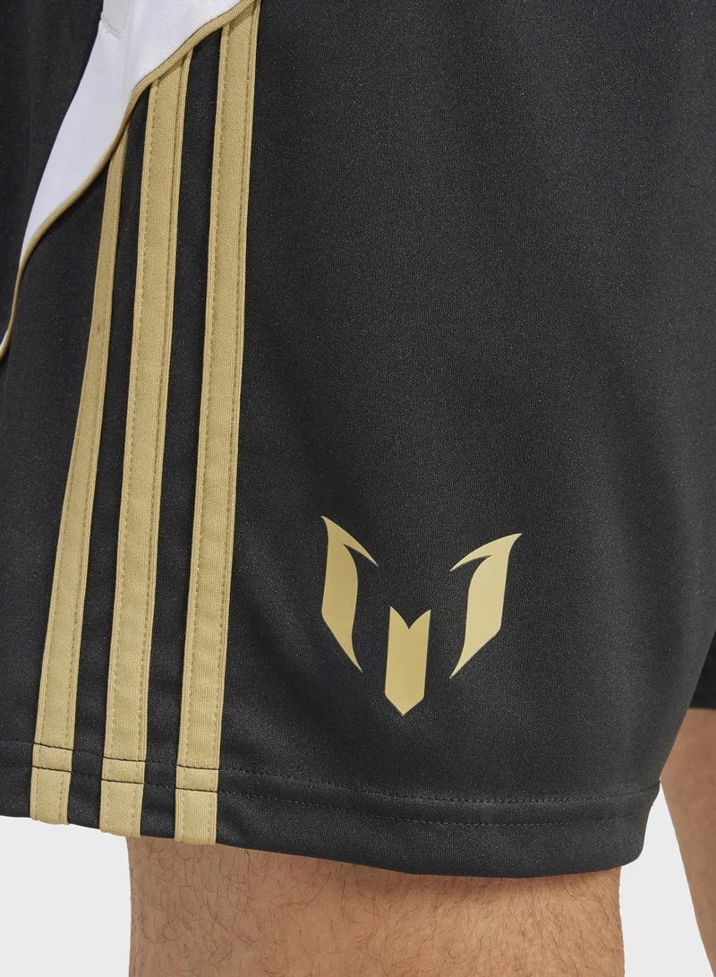 adidas شورت ميسي مزين بشعار الماركة