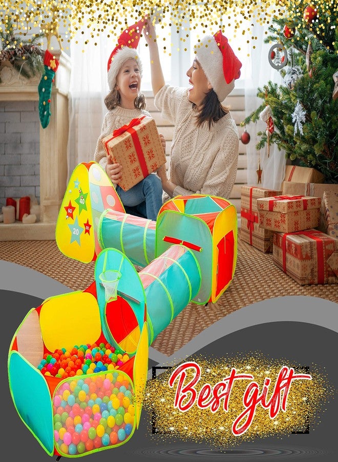 Kiddzery Kids Play Tent for Toddlers, 5pc Toddler Jungle Gym Playset with Ball Pit, Crawl Tunnel and Obstacle Course, Indoor Outdoor Playhouse Toy for Boys and Girls - Image 2