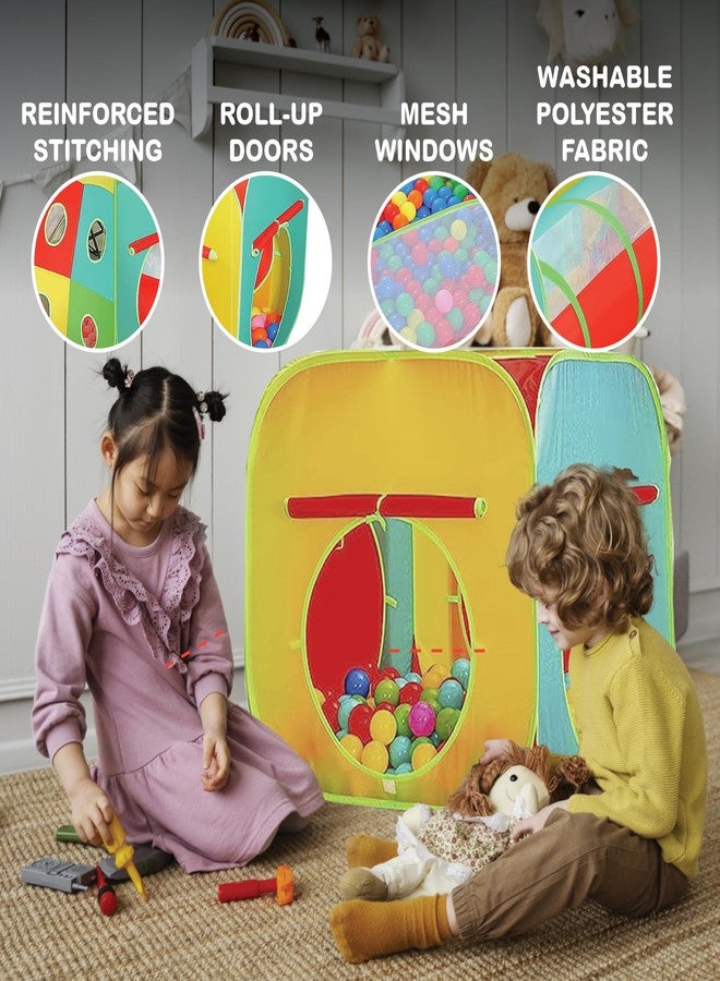 Kiddzery Kids Play Tent for Toddlers, 5pc Toddler Jungle Gym Playset with Ball Pit, Crawl Tunnel and Obstacle Course, Indoor Outdoor Playhouse Toy for Boys and Girls - Image 5