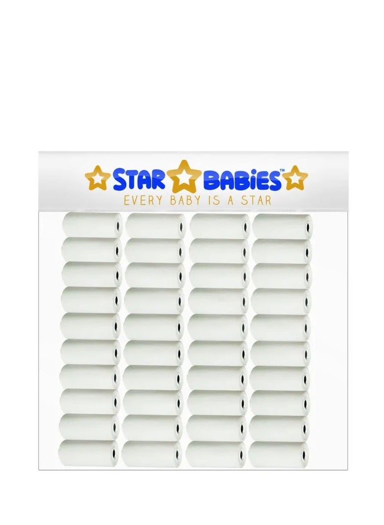 STAR BABiES Star Babies - Scented Bag Roll - Pack of 40/600 Bags - White  - Image 1