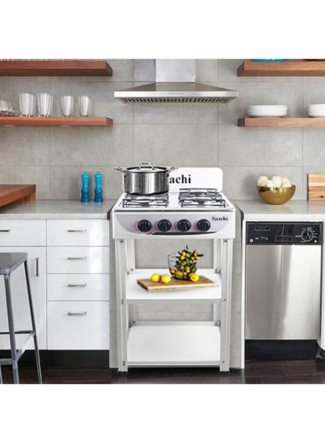 Saachi FlameMaster 4-Burner Gas Stove – Whirlwind Technology, Effortless Cleaning, Maximum Efficiency NL-GAS-5256-WH white - Image 2