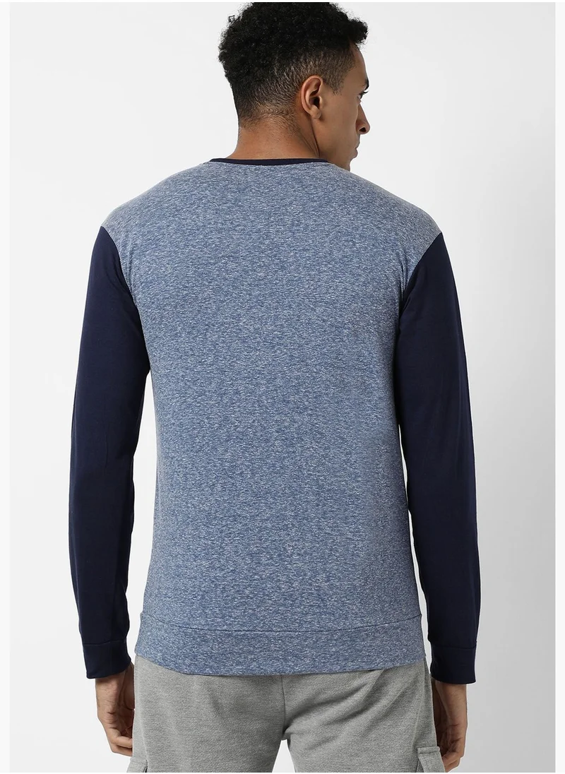 Campus Sutra Men's Colourblocked Casual T-Shirt