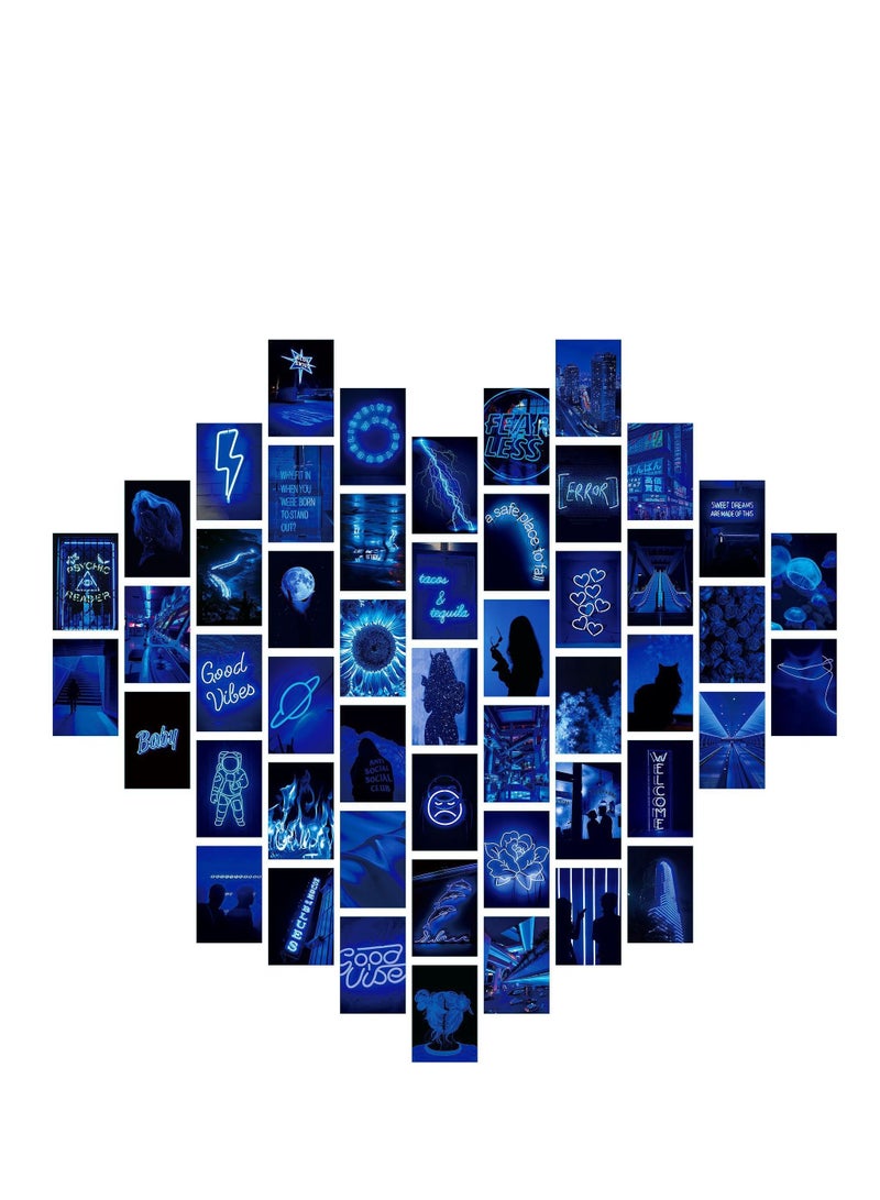 Y&D Minimalist Wall Art for Room Decor Aesthetic, 50Pcs Blush Collage Kit Aesthetic Pictures, Danish Pastel Decor, Preppy Bedroom Teen Girls Trendy Stuff