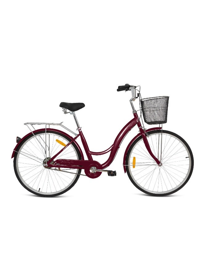 MOGOO Brooklyn 26" City Bike Red - Image 1