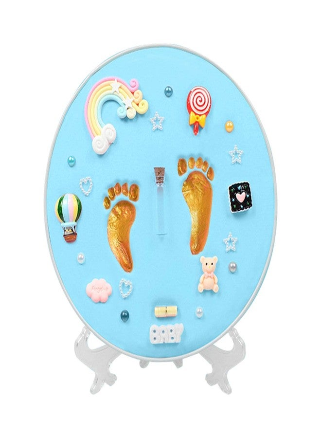 HomeFast Baby Footprint Kit Newborn Keepsake - DIY Hand & Foot Print for Infants Gift, with Non Toxic Clay, Ornaments, Stand, Dust Cover, Metal Memory Box - Image 1