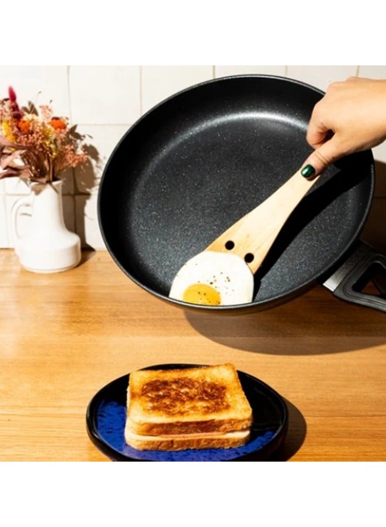 Pyrex Optima+ Frying Pan 30cm – Extra-Large PFAS-Free Non-Stick Pan for Family-Sized Cooking black - Image 5