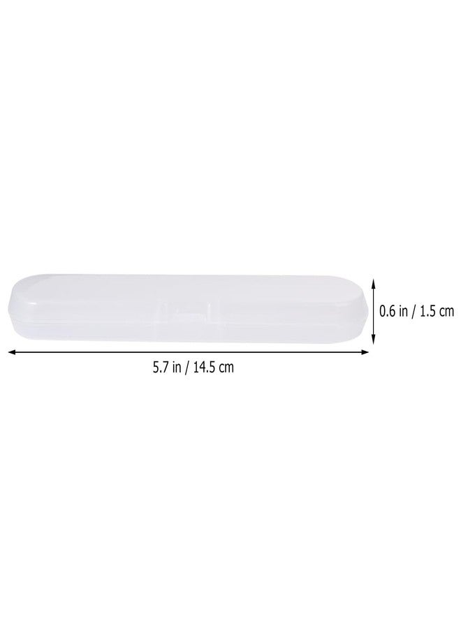علبة تخزين ترمومتر رقمي من OHPHCALL، علبة بلاستيكية صغيرة، منظم مدمج للسفر والمنزل، 5.82 × 1.18 × 0.70 بوصة، عبوة من قطعتين - Image 2