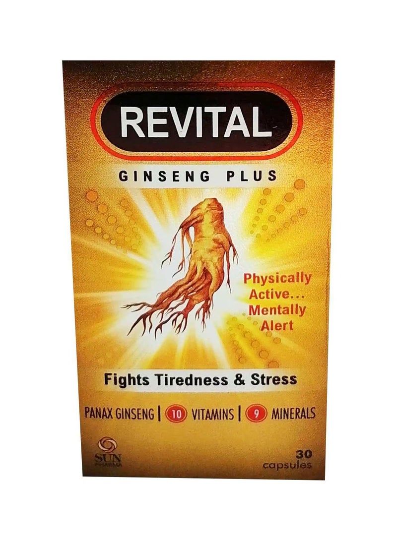 Revital Capsules with Ginseng – Daily Energy and Wellness Boost (30 Tablets)