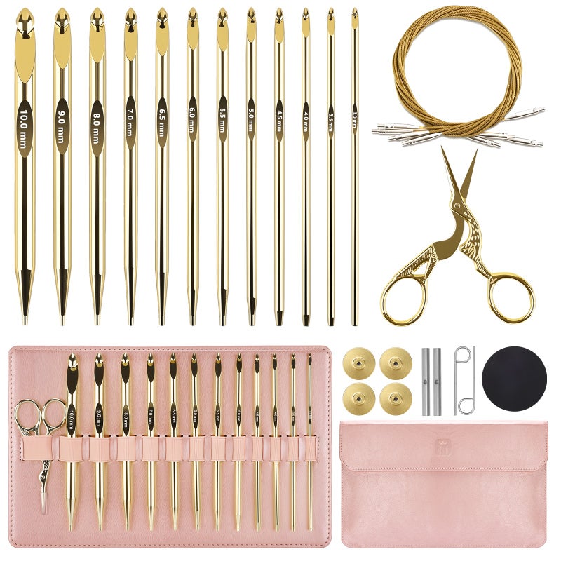 tunisian crochet hooks set - Image 1