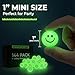 Bedwina 144 Pcs Bulk Bouncy Balls Glow in The Dark 1inch 27mm Diameter High Bouncing Small Rubber Smile Face Bouncing Balls for Kids Vending Machines Valentines Day Goodie Bag Party Favor - Image 3