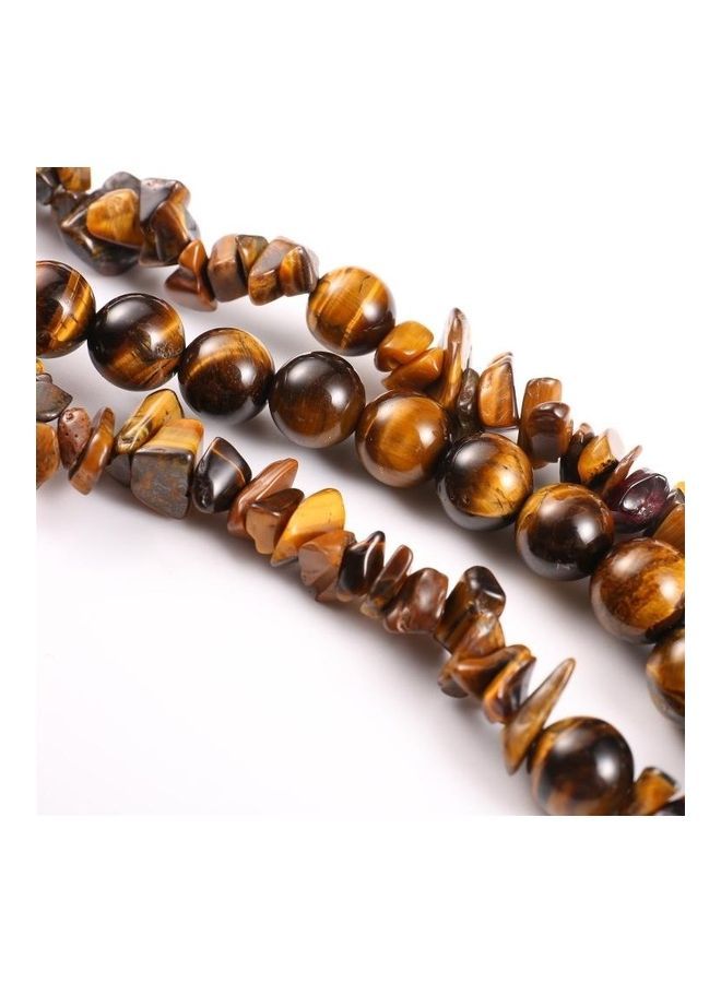 NIBEMINENT Replacement Watchband for Apple Watch 5 & 4 44mm / 3 2 1 42mm Natural Stone Watchband(Tiger Eye) Multicolour - Image 4