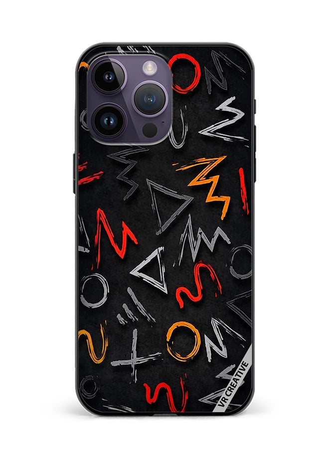 VR CREATIVE Protective Case Cover For Apple iPhone 15 Pro Max Abstract Design Multicolour - Image 1