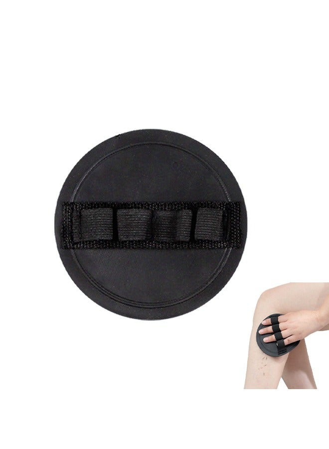Silicone Body Scrubber Shower Bath silicone scrubber mat for Men Women Cleaning & Exfoliating - No-Slip Handle,Lather Well, Long Lasting, Easy to Clean & More Hygienic Than Bathball,1 Pack,Black - Image 1