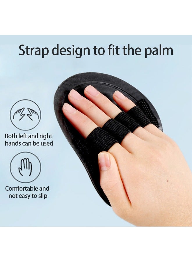 Silicone Body Scrubber Shower Bath silicone scrubber mat for Men Women Cleaning & Exfoliating - No-Slip Handle,Lather Well, Long Lasting, Easy to Clean & More Hygienic Than Bathball,1 Pack,Black - Image 4