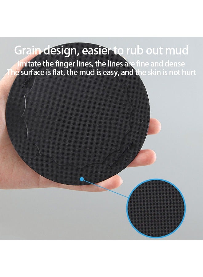 Silicone Body Scrubber Shower Bath silicone scrubber mat for Men Women Cleaning & Exfoliating - No-Slip Handle,Lather Well, Long Lasting, Easy to Clean & More Hygienic Than Bathball,1 Pack,Black - Image 5