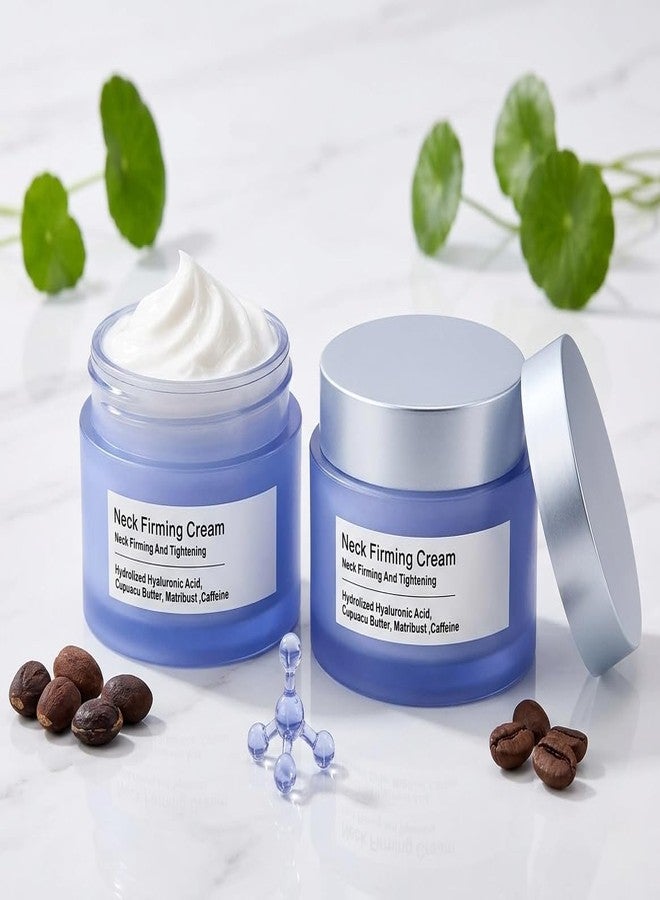 SYLVERA Neck Firming Cream with Hyaluronic Acid & Caffeine | Tightening & Lifting Cream for Neck Wrinkles & Sagging Skin | Hydrating Anti-Aging Formula (Pack Of_2) - Image 1