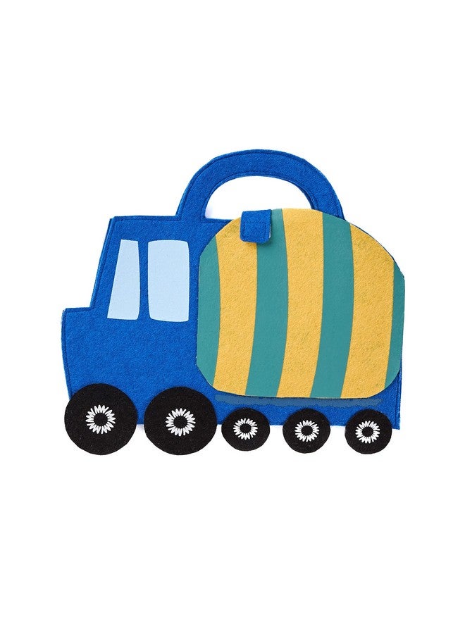 Mud Pie, Trucks Boy Art Portfolio and Crayon Set - Image 1