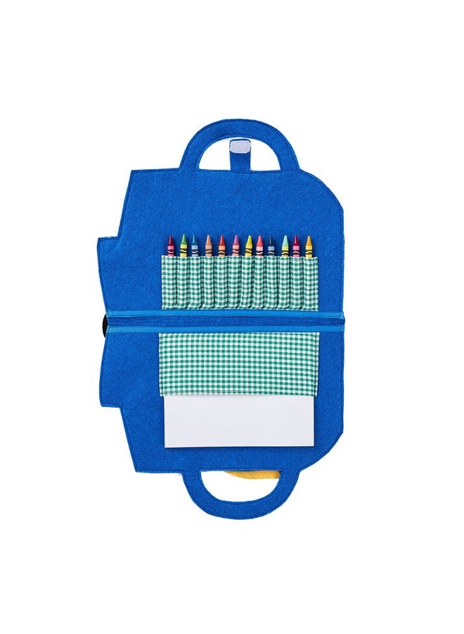 Mud Pie, Trucks Boy Art Portfolio and Crayon Set - Image 2