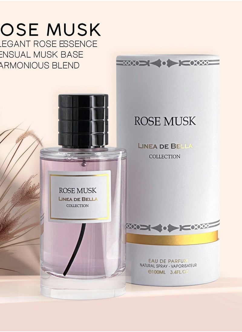 لينيا دي بيلا عطر روز مسك من لينيّا دي بيلا للنساء - أو دو بارفان، 100 مل  - Image 1