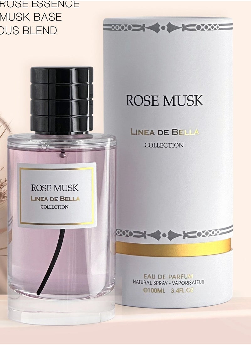 لينيا دي بيلا عطر روز مسك من لينيّا دي بيلا للنساء - أو دو بارفان، 100 مل  - Image 3