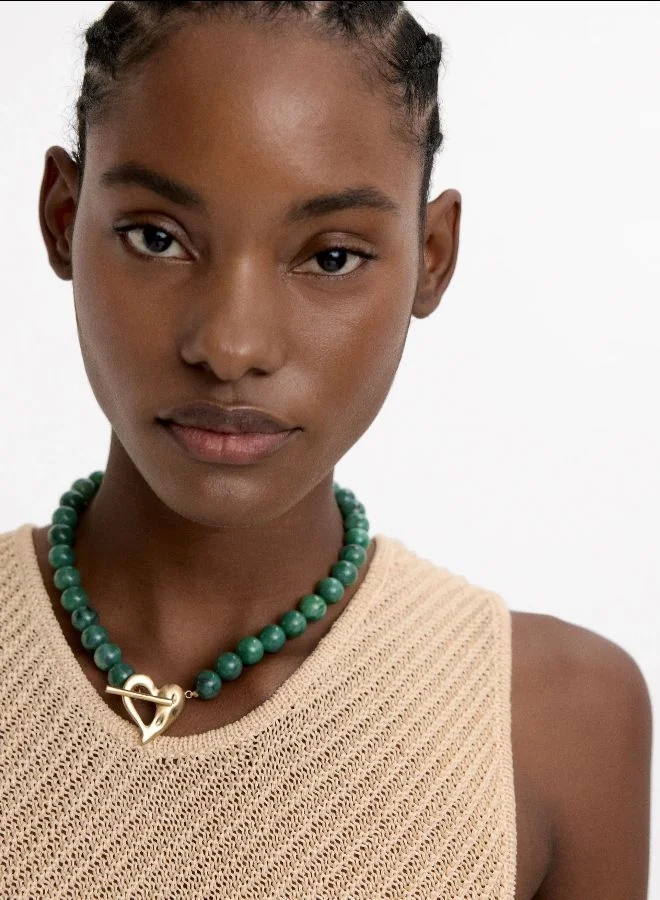 PARFOIS Short Necklace With Stone-Effect Beads