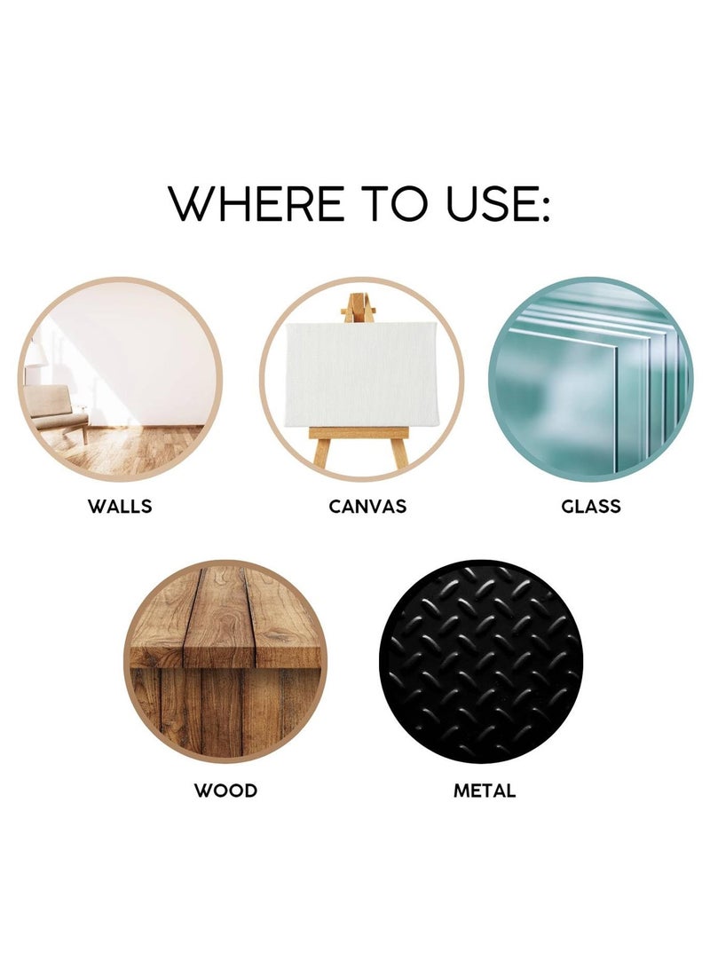 سافي واكس طلاء بخاخ شمعي من صافي، أسود مطفي، 400 مل (عبوة من 3 قطع)، متعدد الاستخدامات على الأسطح المعدنية والخشبية والزجاجية والجدران والقماش، سريع الجفاف، يدوم طويلًا، تغطية فائقة، مقاوم للخدش والبهتان، طلاء داخلي وخارجي قابل للتركيب بنفسك. - Image 5