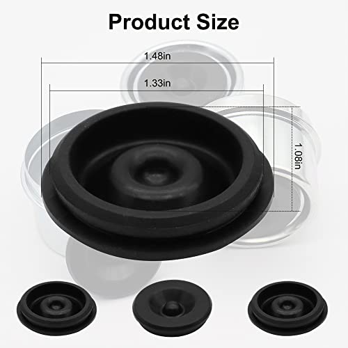 SUNCARACCL 4 Pack Trailer Hub Cap Rubber Plugs, 1.98 Inch Rubber Grease Plug Trailer Hub Dust Caps Fits for Most 2000 to 3500 Pound Dexter EZ Lube Trailer Camper Axle - Image 2