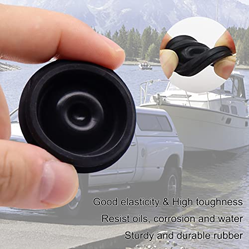 SUNCARACCL 4 Pack Trailer Hub Cap Rubber Plugs, 1.98 Inch Rubber Grease Plug Trailer Hub Dust Caps Fits for Most 2000 to 3500 Pound Dexter EZ Lube Trailer Camper Axle - Image 4