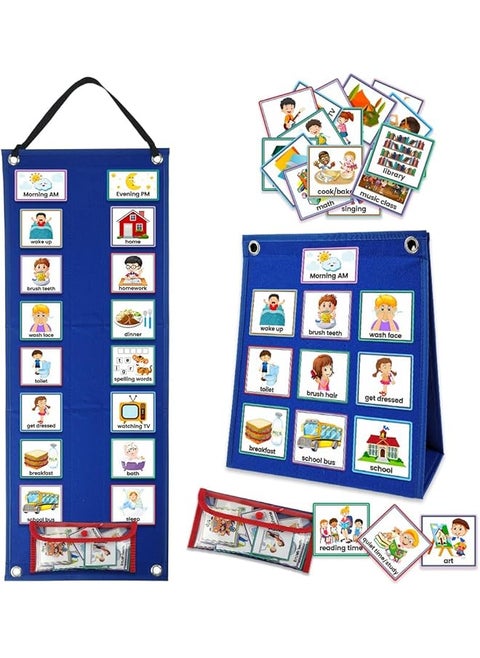 Visual Schedule Chart For Kids Daily Routine Cards 70 Pieces Multiple Kids Routine Cards Behavioral Tool Wall Planner Home School Chores Outings