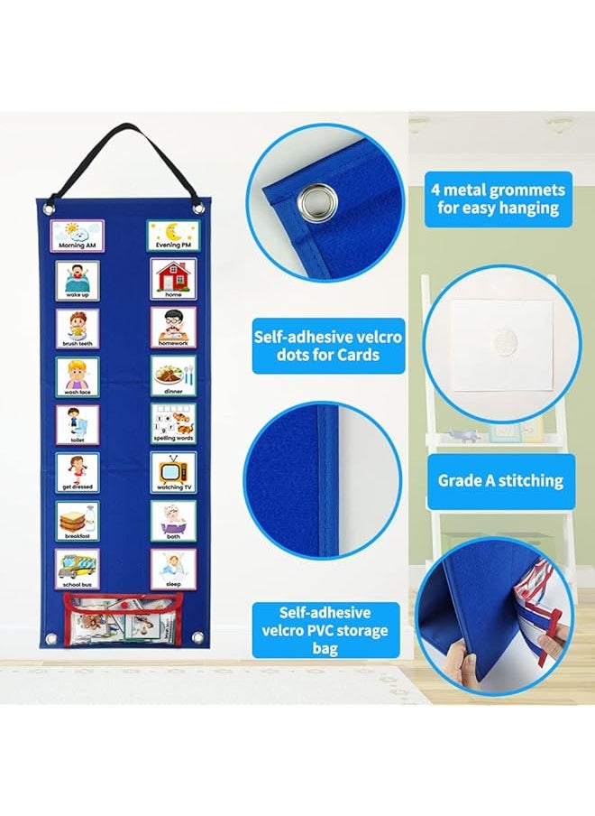 Visual Schedule Chart For Kids Daily Routine Cards 70 Pieces Multiple Kids Routine Cards Behavioral Tool Wall Planner Home School Chores Outings