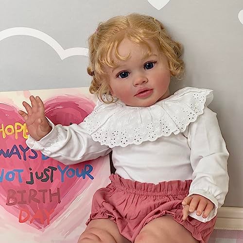 iCradle Reborn Baby Dolls 26inch 68CM Soft Silicone Vinyl Newborn Toddler Baby Doll Handrooted Hair Babies Toys for Kids Age 3 - Image 5
