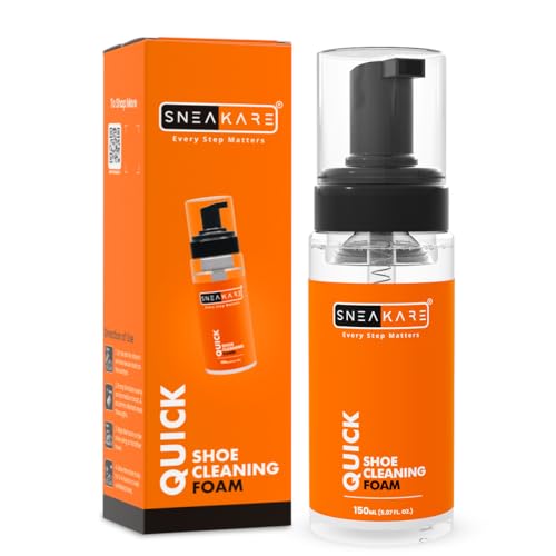 SNEAKARE Quick Shoe Foam Cleaner | Contains 1 x 150ml Foam Shoe Cleaner | Sneaker Cleaning Kit | Suitable for Sneakers, Nubuck, Leather, Suede & Sport Shoes - Image 1