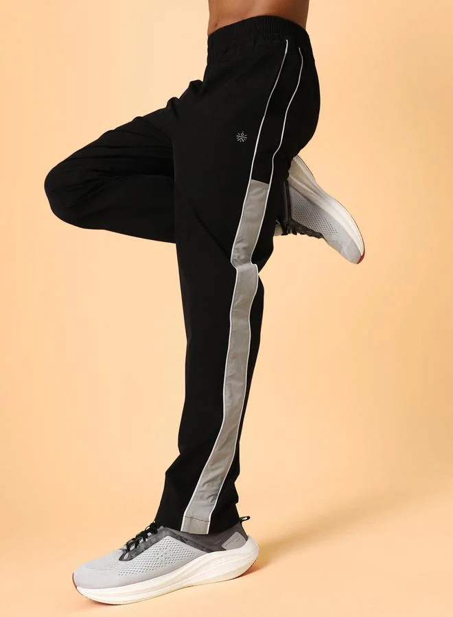 Cult Men Black Active Day Out Track Pants
