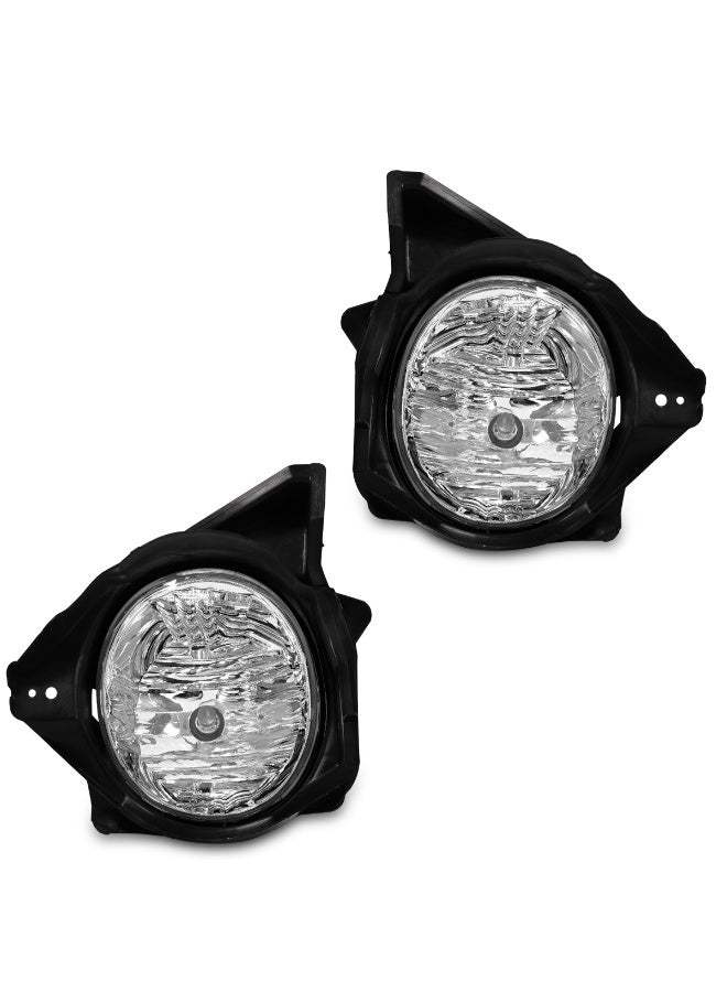 طقم مصابيح ضباب من كاشافي لسيارة تويوتا فورتشنر 2006، طقم مصابيح ضباب أمامية FR2006TY مع أسلاك توصيل ومرحل ومفتاح تشغيل، نوع المصباح 9006، 12 فولت 55 واط، مصابيح ضباب مقاومة للماء بعدسات زجاجية شفافة. - Image 5