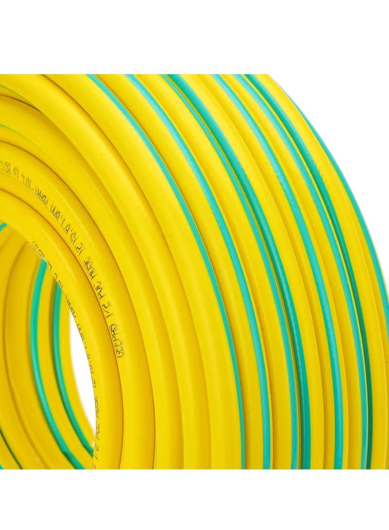 Fixer 25 Meter Yellow Hose Pipe – 1/2 Inch Diameter Flexible Garden Water Hose for Home, Lawn, Car Wash & Outdoor Cleaning - Image 3