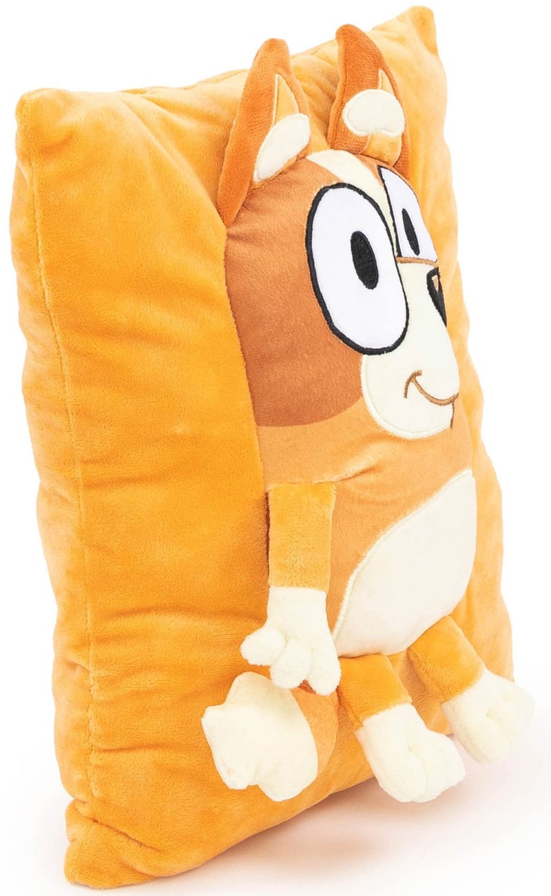 بلوي وسادة Bluey Bingo Snuggle - وسادة رمي زخرفية زخرفية فائقة الناعم - يبلغ 13 بوصة (المنتج الرسمي) - Image 2